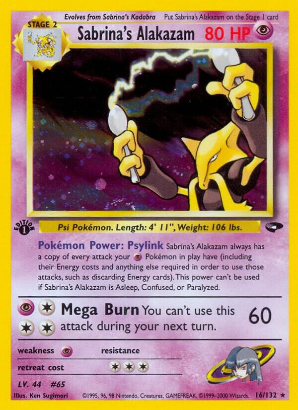 Sabrina's Alakazam, Gym Challenge 016/132