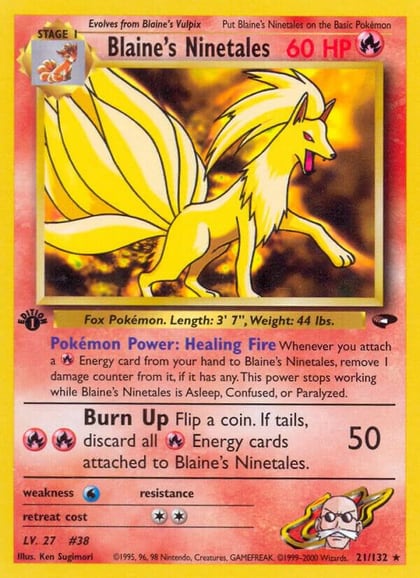 Blaine's Ninetales, Gym Challenge 021/132