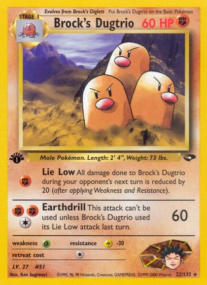 Brock's Dugtrio, Gym Challenge 022/132