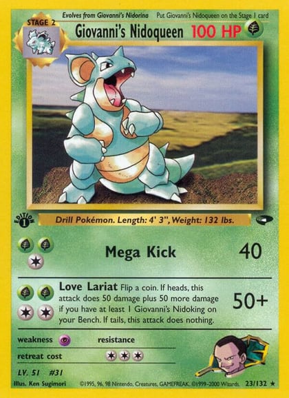Giovanni's Nidoqueen, Gym Challenge 023/132