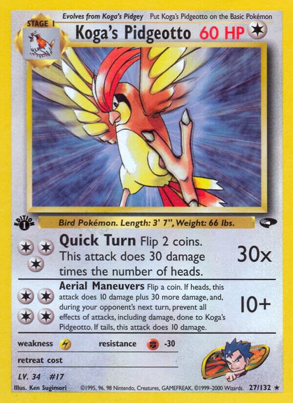 Koga's Pidgeotto, Gym Challenge 027/132