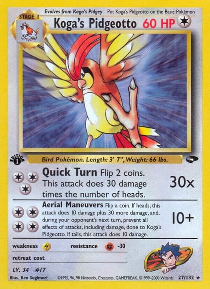 Koga's Pidgeotto, Gym Challenge 027/132