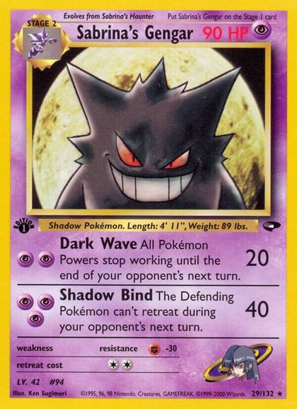 Sabrina's Gengar, Gym Challenge 029/132