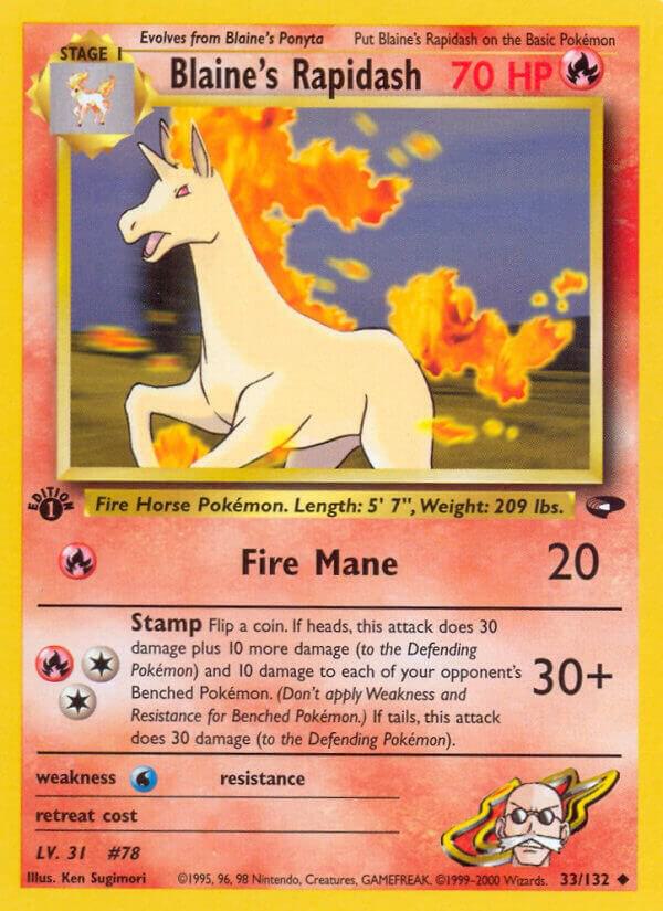 Blaine's Rapidash, Gym Challenge 033/132