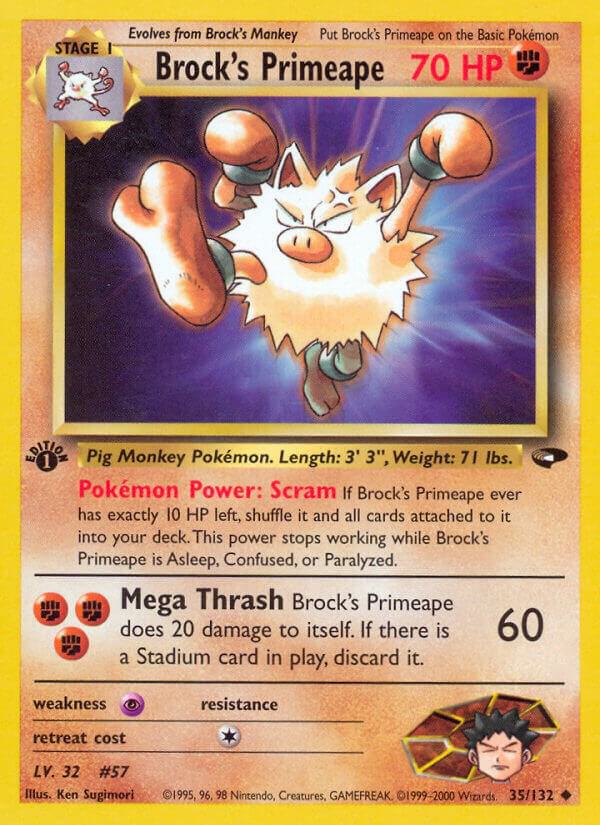 Brock's Primeape, Gym Challenge 035/132