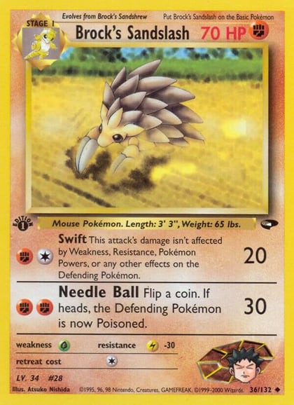 Brock's Sandslash, Gym Challenge 036/132
