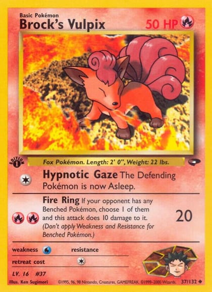 Brock's Vulpix, Gym Challenge 037/132