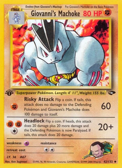 Giovanni's Machoke, Gym Challenge 042/132
