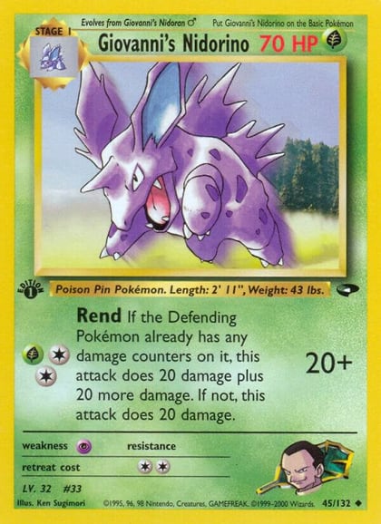 Giovanni's Nidorino, Gym Challenge 045/132