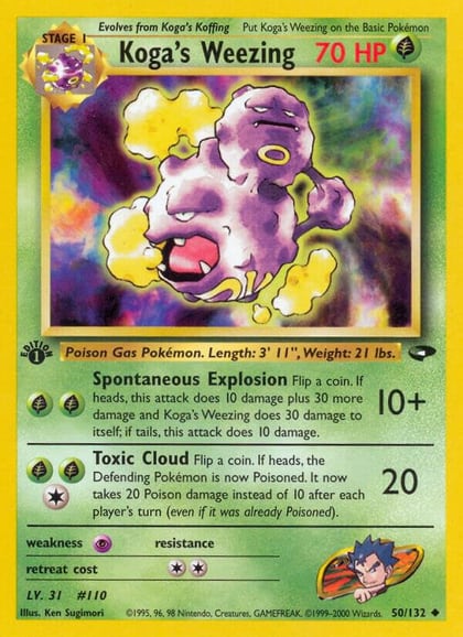 Koga's Weezing, Gym Challenge 050/132