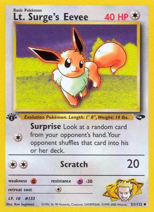 Lt. Surge's Eevee, Gym Challenge 051/132