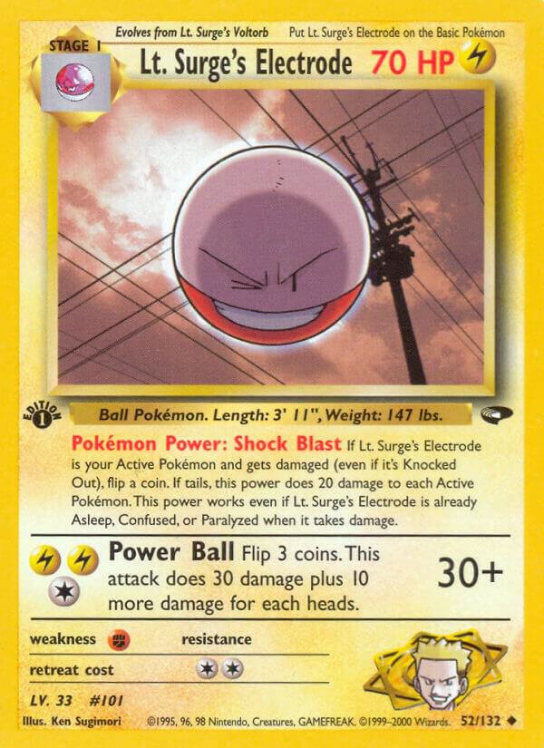 Lt. Surge's Electrode, Gym Challenge 052/132