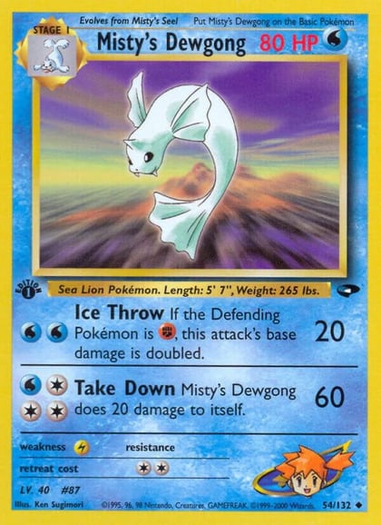 Misty's Dewgong, Gym Challenge 054/132