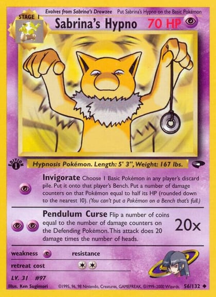 Sabrina's Hypno, Gym Challenge 056/132
