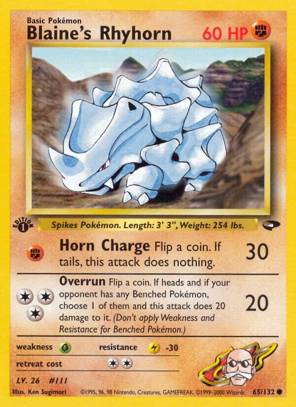 Blaine's Rhyhorn, Gym Challenge 065/132