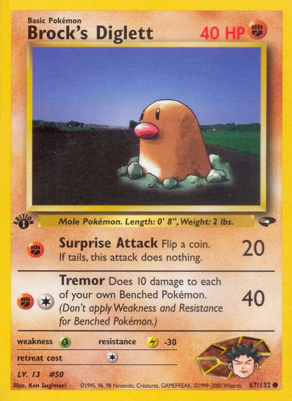 Brock's Diglett, Gym Challenge 067/132