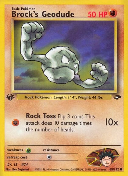 Brock's Geodude, Gym Challenge 068/132