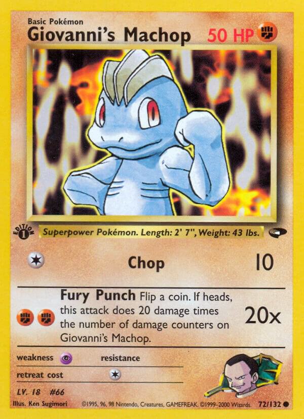Giovanni's Machop, Gym Challenge 072/132