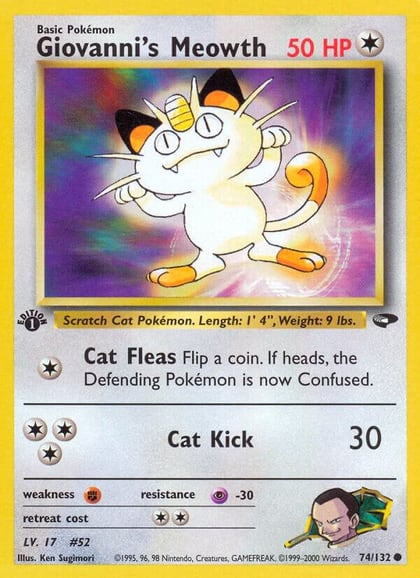 Giovanni's Meowth (74), Gym Challenge 074/132