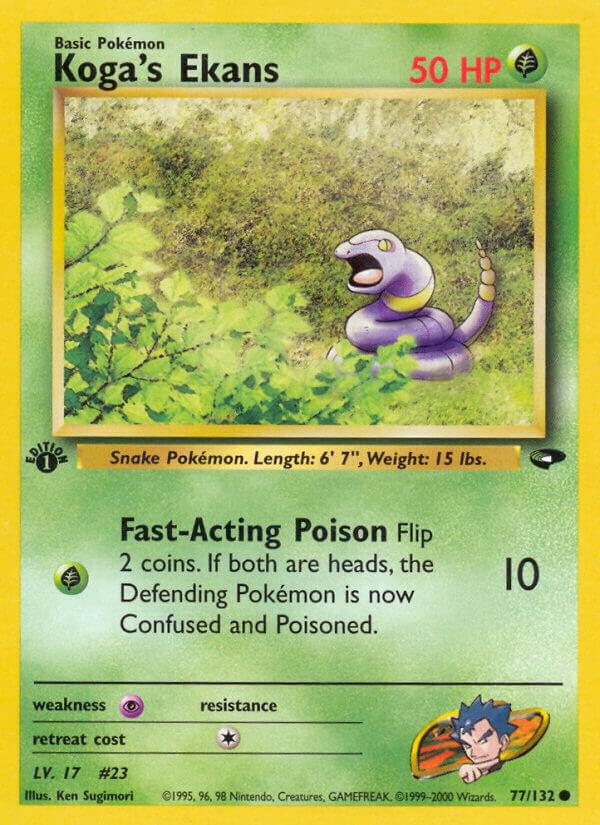 Koga's Ekans, Gym Challenge 077/132