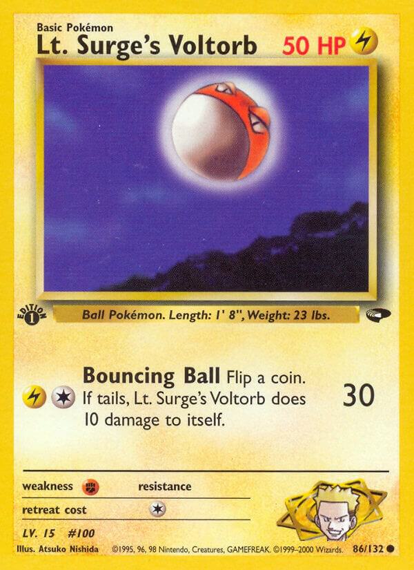 Lt. Surge's Voltorb, Gym Challenge 086/132