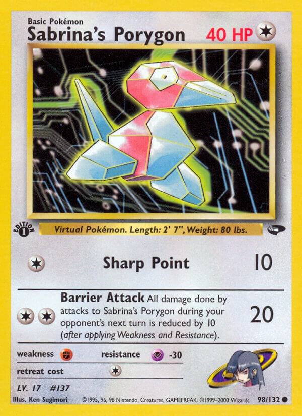 Sabrina's Porygon, Gym Challenge 098/132