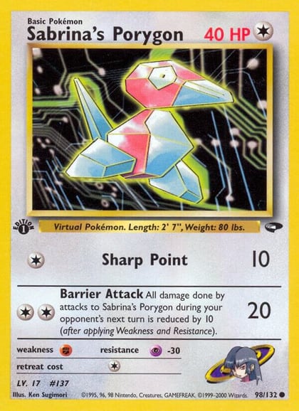 Sabrina's Porygon, Gym Challenge 098/132