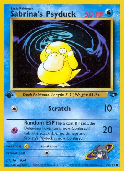 Sabrina's Psyduck, Gym Challenge 099/132