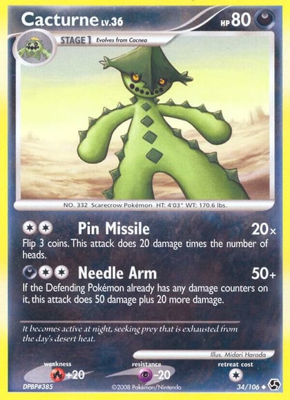 Cacturne, Great Encounters 34/106