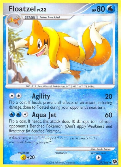 Floatzel, Great Encounters 37/106
