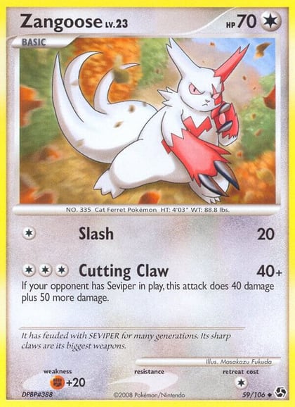Zangoose, Great Encounters 59/106