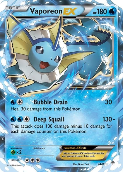 Vaporeon EX, Generations 24/83