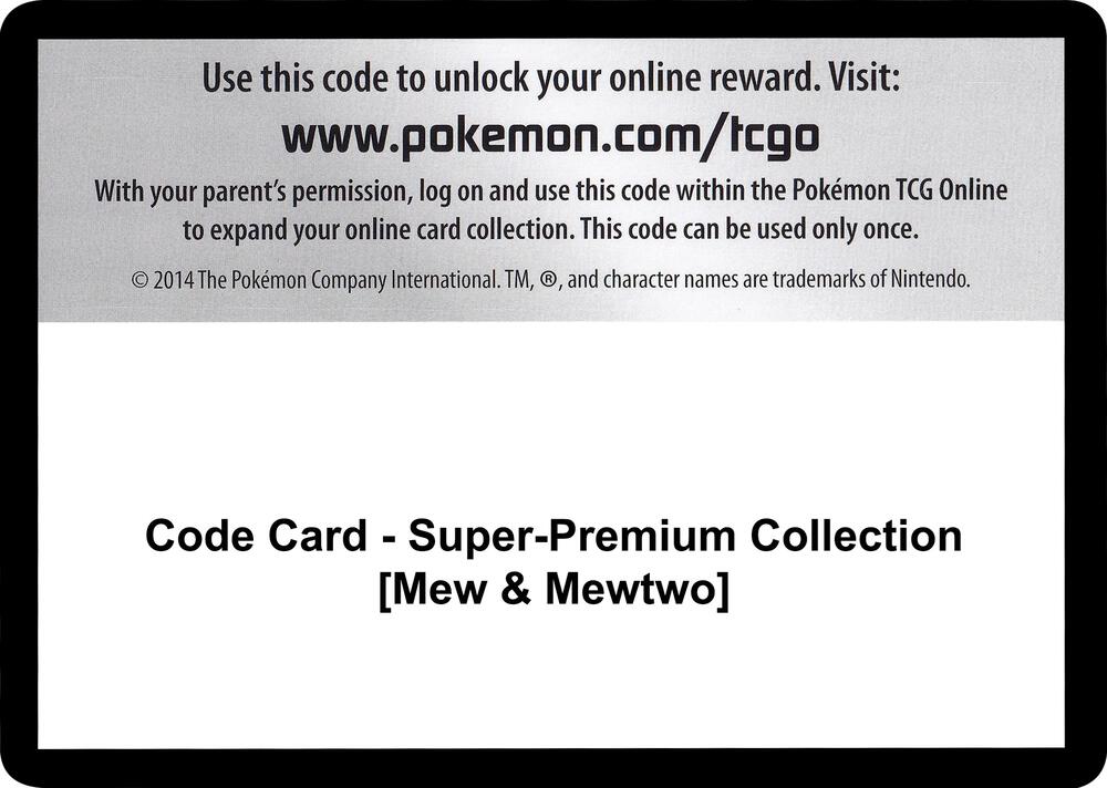 Code Card - Super-Premium Collection [Mew & Mewtwo], Generations P252462