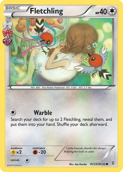Fletchling, Generations: Radiant Collection RC25/RC32