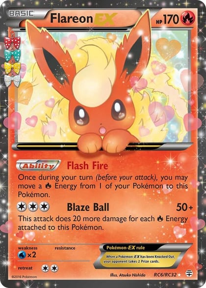 Flareon EX, Generations: Radiant Collection RC6/RC32
