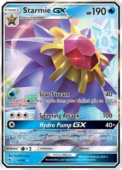Starmie GX, Hidden Fates 14/68