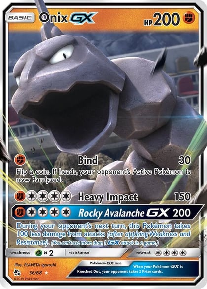 Onix GX, Hidden Fates 36/68