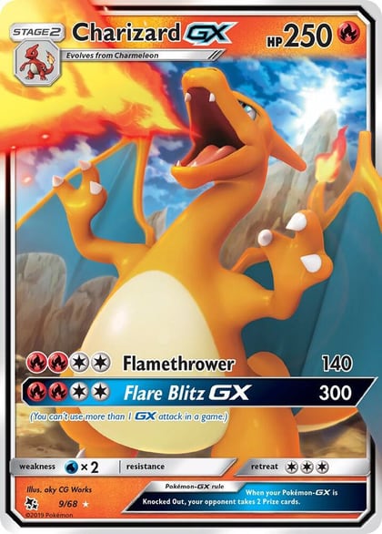 Charizard GX, Hidden Fates 9/68