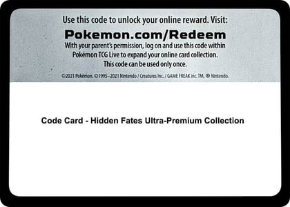 Code Card - Hidden Fates Ultra-Premium Collection, Hidden Fates P515732