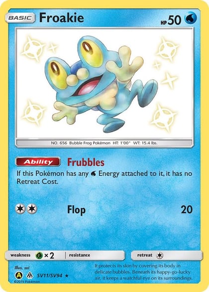 Froakie, Hidden Fates: Shiny Vault SV11/SV94