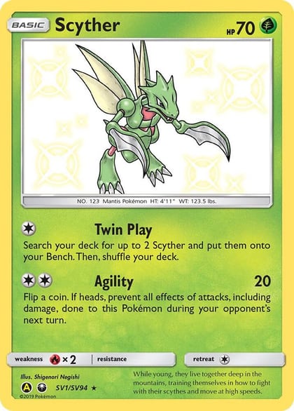 Scyther, Hidden Fates: Shiny Vault SV1/SV94