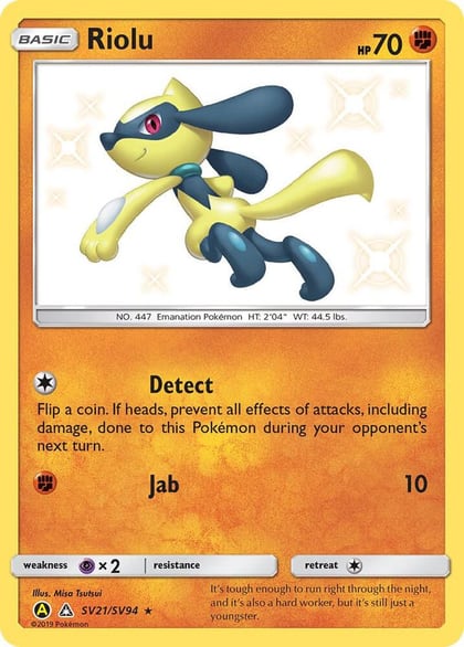 Riolu, Hidden Fates: Shiny Vault SV21/SV94