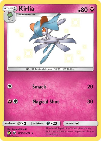 Kirlia, Hidden Fates: Shiny Vault SV35/SV94