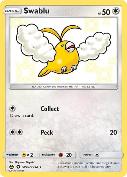 Swablu, Hidden Fates: Shiny Vault SV42/SV94