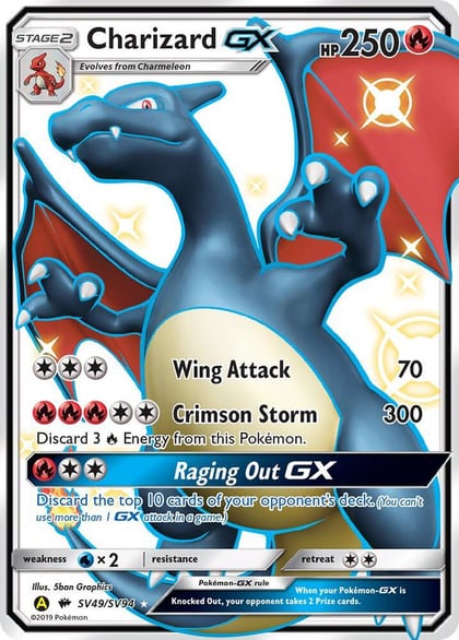 Charizard GX, Hidden Fates: Shiny Vault SV49/SV94