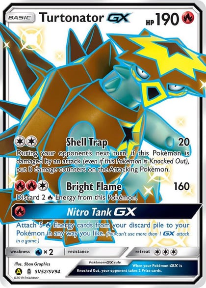 Turtonator GX, Hidden Fates: Shiny Vault SV52/SV94