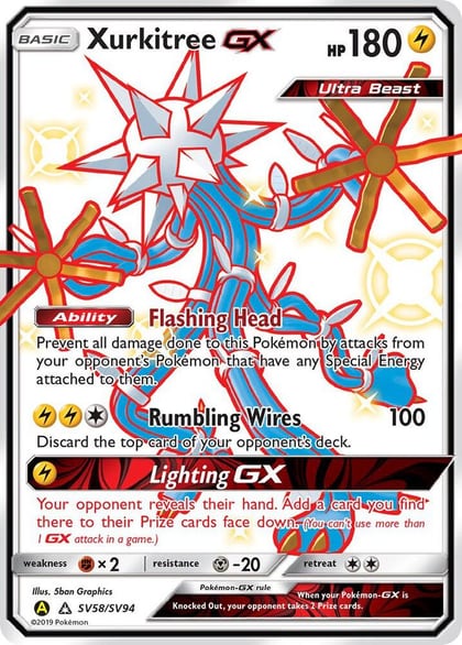 Xurkitree GX, Hidden Fates: Shiny Vault SV58/SV94