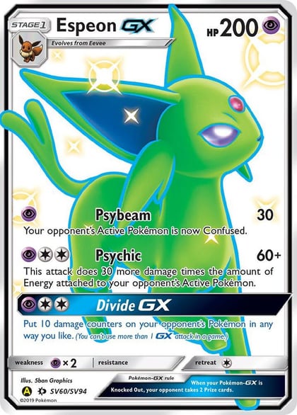 Espeon GX, Hidden Fates: Shiny Vault SV60/SV94