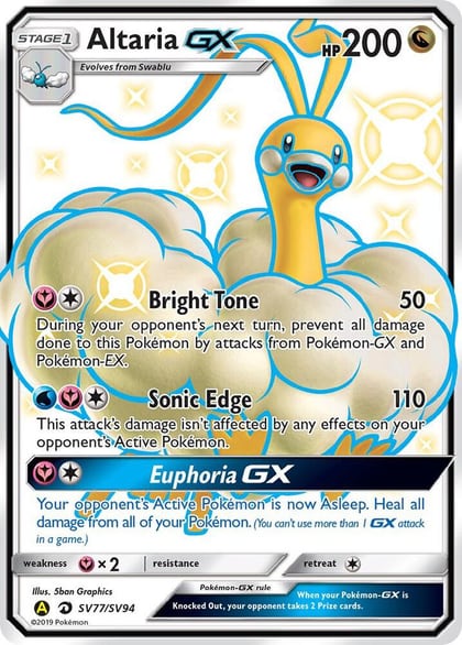 Altaria GX, Hidden Fates: Shiny Vault SV77/SV94