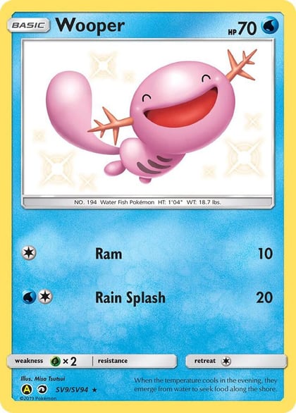 Wooper, Hidden Fates: Shiny Vault SV9/SV94